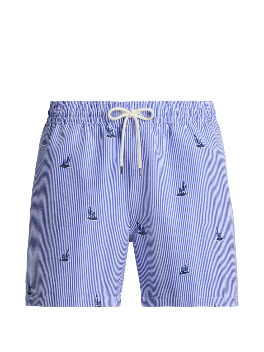 Полосатые плавки в виде парусника Polo Ralph Lauren, синий