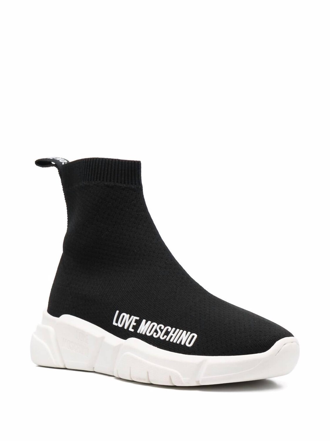 

Черные женские кроссовки Sock на подошве на платформе Love Moschino, черный