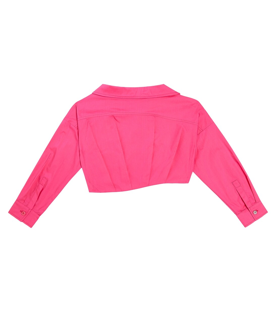 Топ la chemise mejean из льна и хлопка Jacquemus Enfant, розовый — фото 3