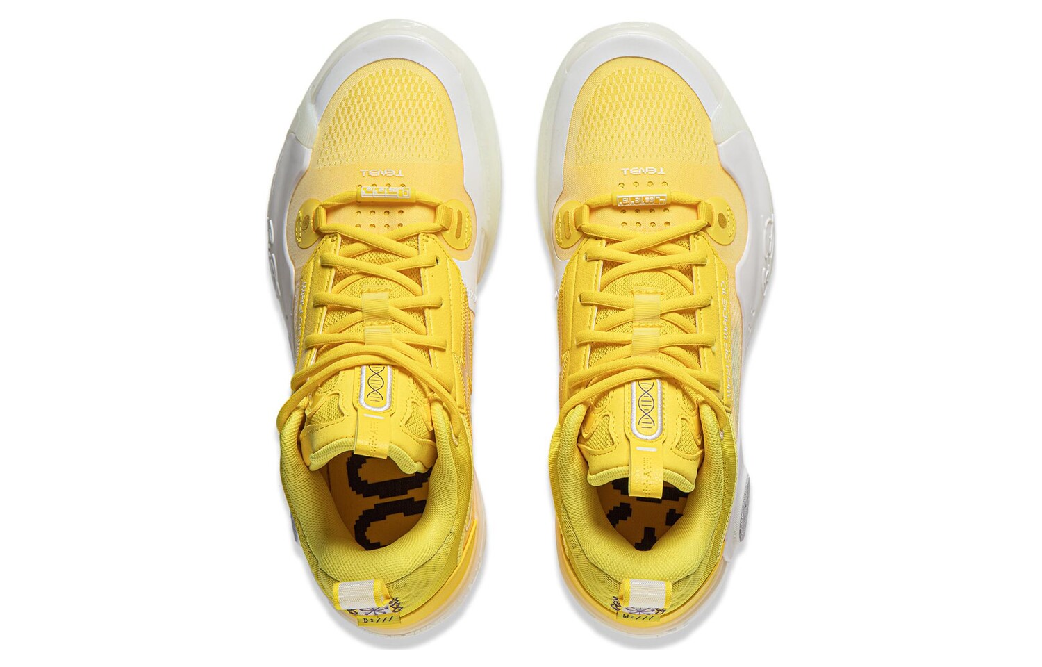 Li Ning ПОДКЛАДКА Мужские баскетбольные кроссовки Wade's Way, Желтый — фото 4