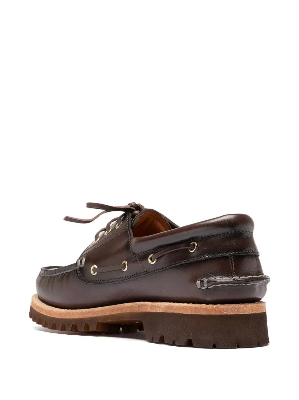 Кожаные лодочные туфли Heritage flexi 001 Officine Creative, коричневый — фото 4
