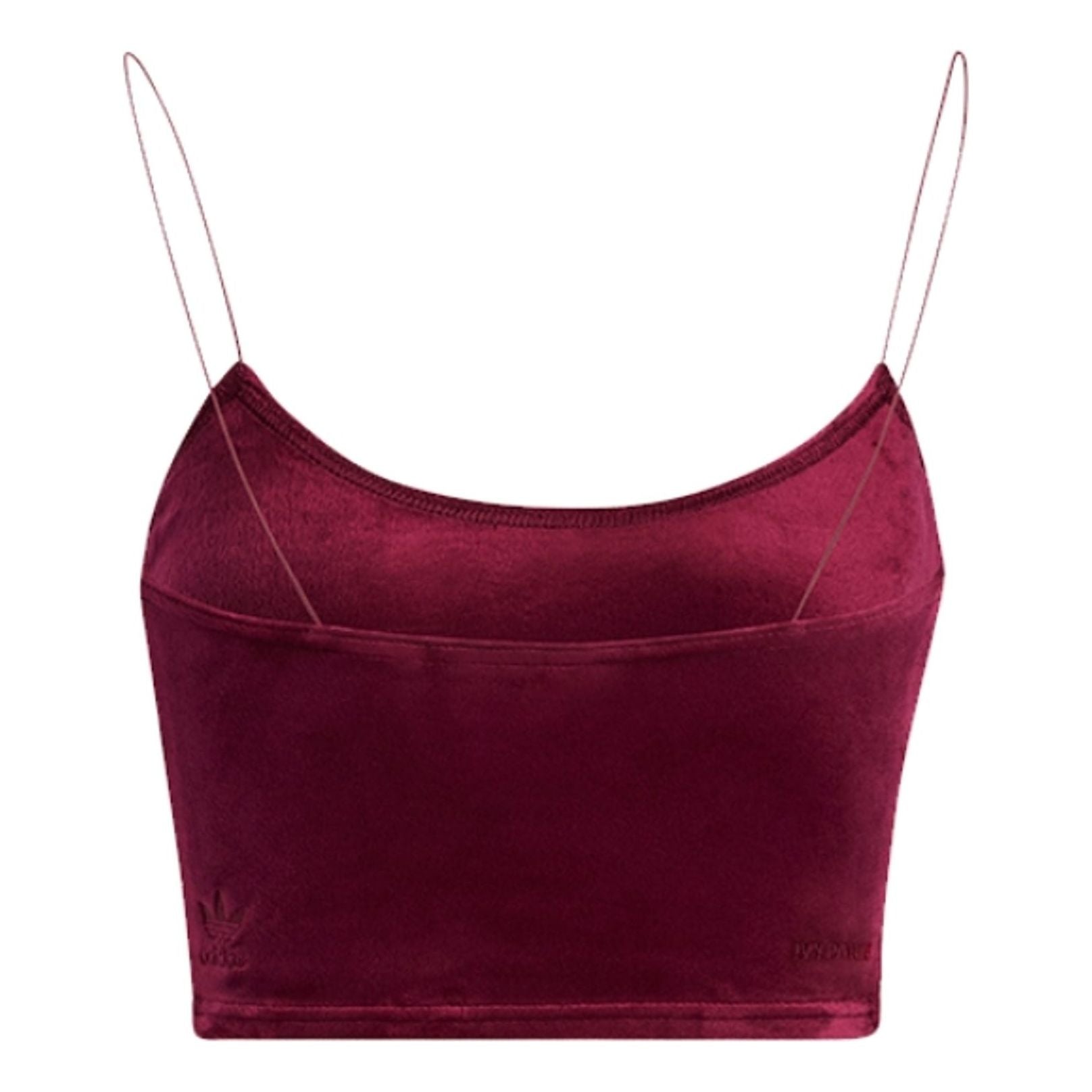 Бюстгальтер (WMNS) adidas x Ivy Park Velour Bra 'Burgundy'b — фото 2