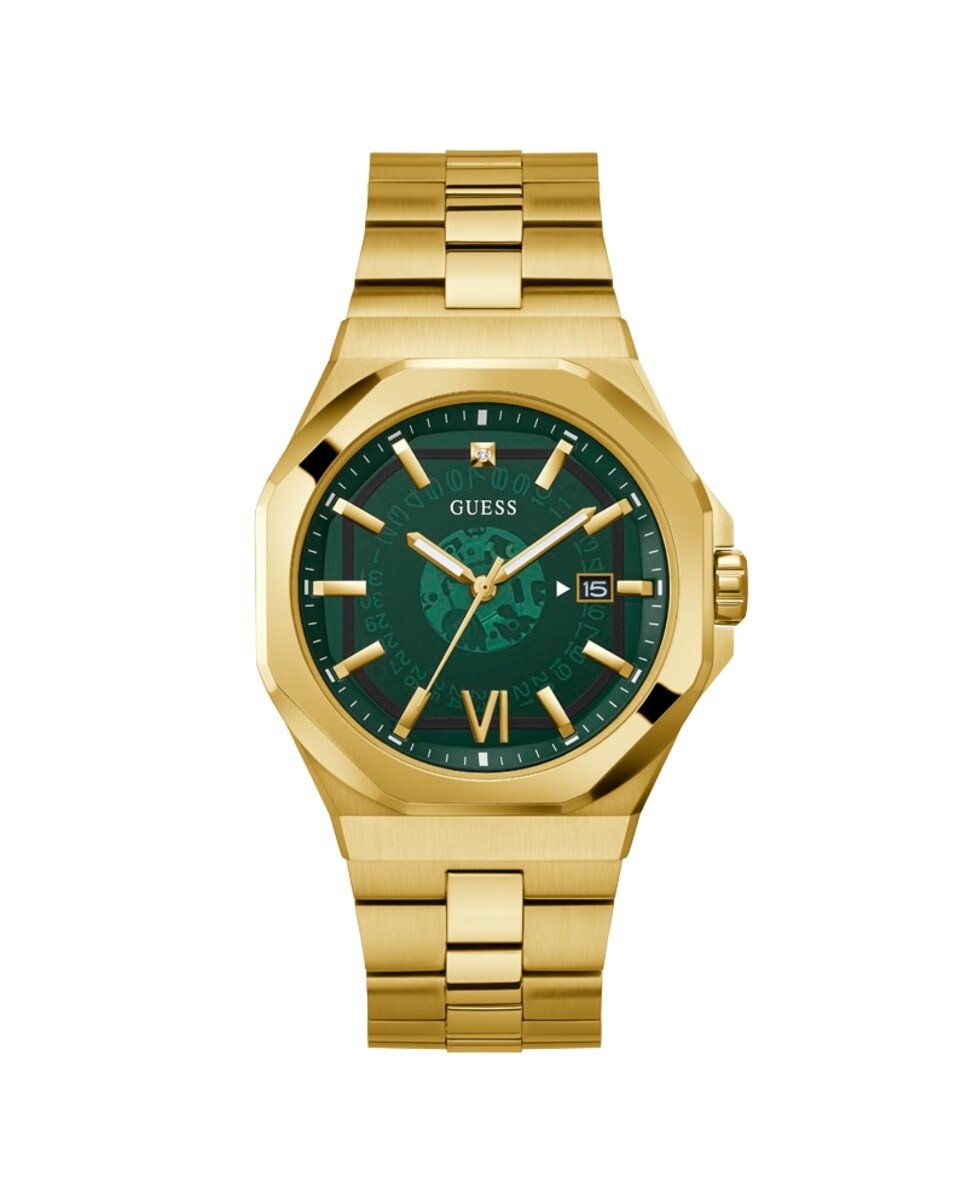 

Мужские часы Emperor GW0573G2 со стальным и золотым ремешком Guess, золотой