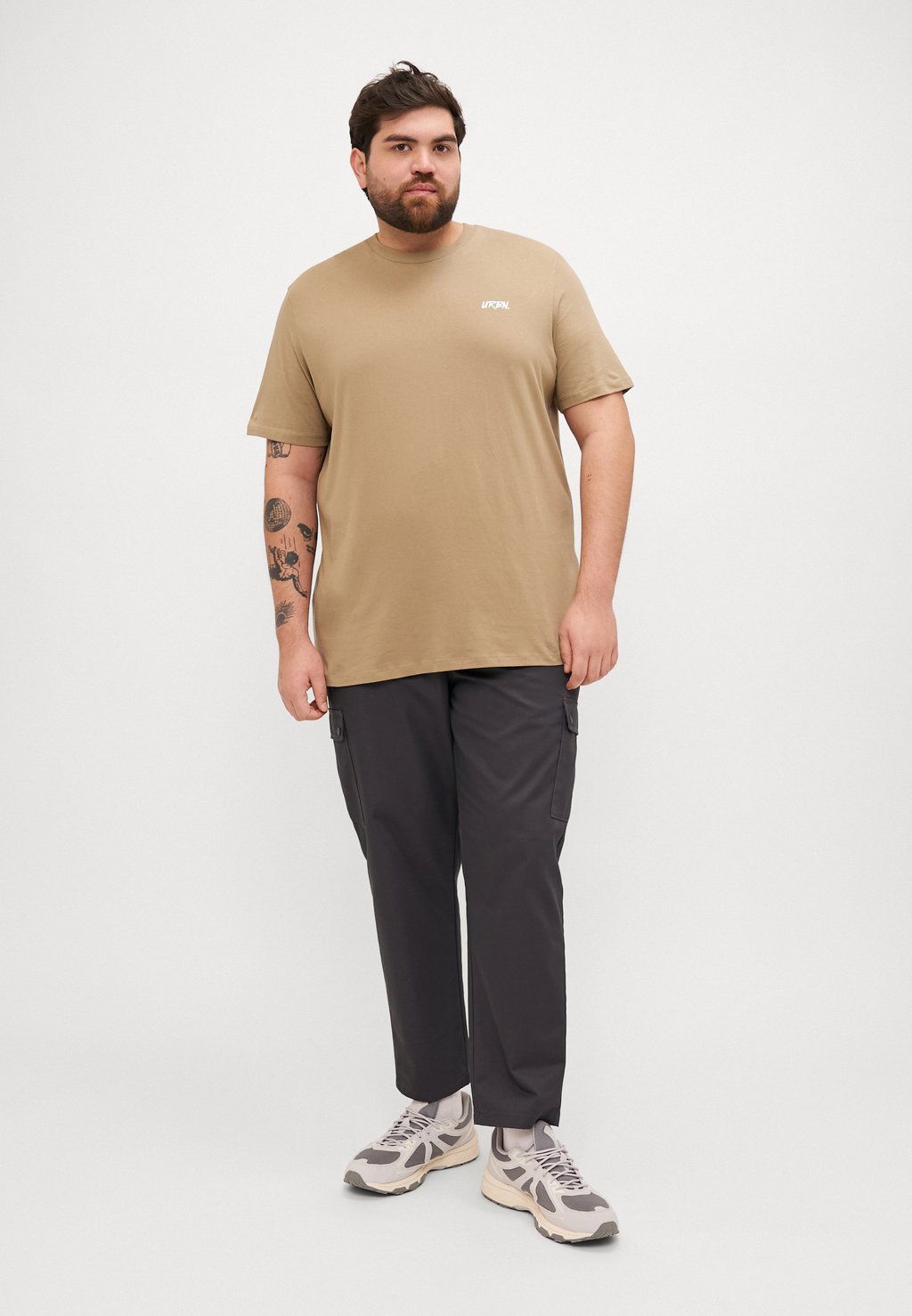 

Футболка с принтом JJSCRIPT BRADLEY TEE CREW 3 PACK Jack & Jones, песочный