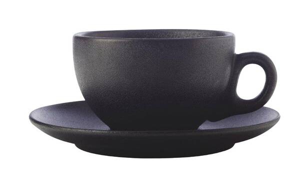 

Кофейная чашка с блюдцем caviar black Maxwell & Williams, черный