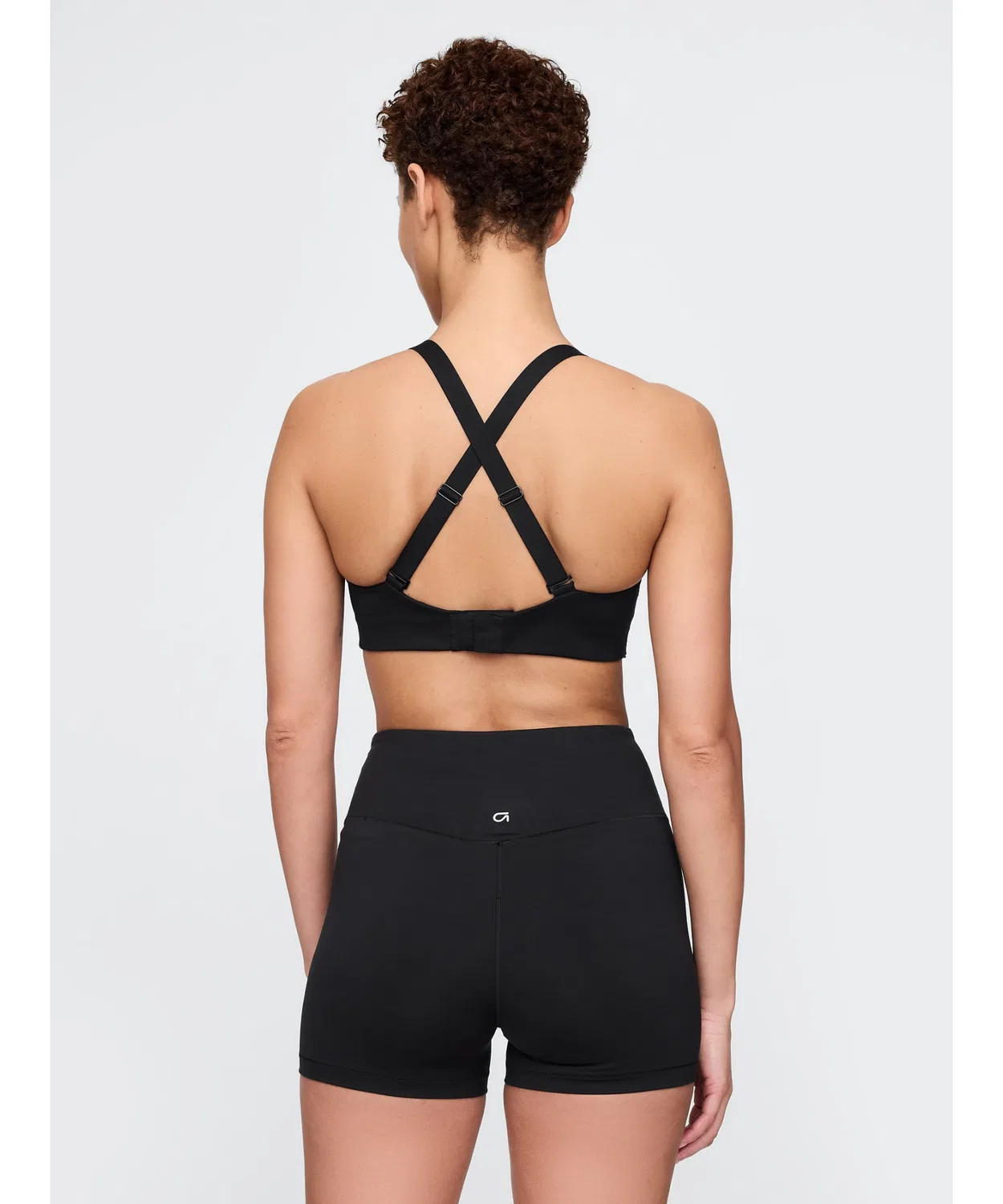 Спортивный бюстгальтер с перекрёстными бретелями Gapfit Power High Impact Crossback, чёрный