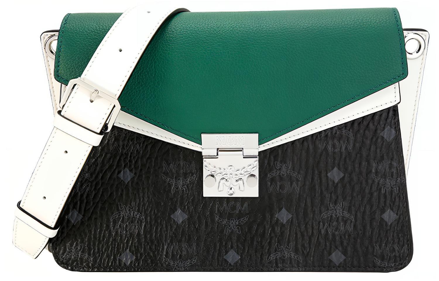 

Сумка через плечо Visetos PVC MCM зеленая/черная/белая