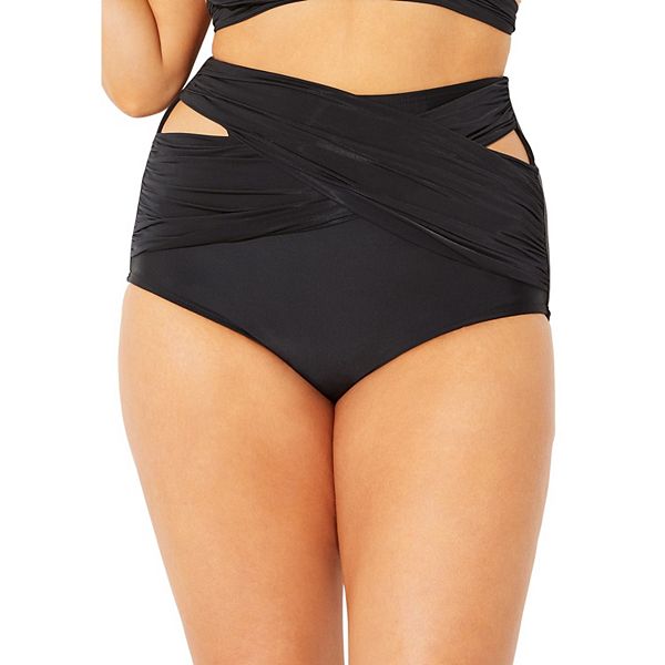 

Женские бикини-трусики с перекрестной завязкой Swimsuits For All, Black, Черный, Женские бикини-трусики с перекрестной завязкой Swimsuits For All, Black