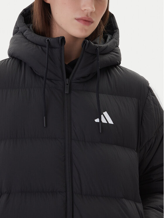 Пуховик loose fit Essentials Climawarm 3-Stripes JW3429 Adidas, черный — фото 4