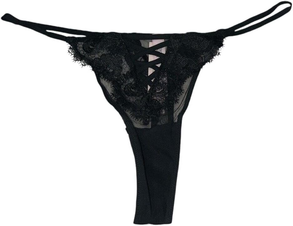 

Victoria's Secret Бохо Цветочная Вышивка Сетка/Кружево Стринги Цвет Black New