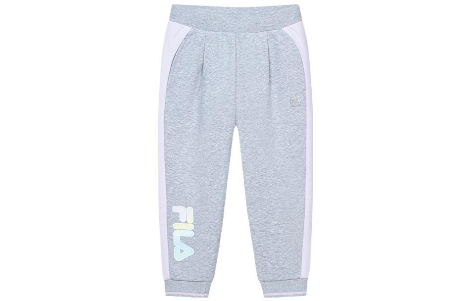 

Детские трикотажные спортивные штаны FILA, цвет Snow Spot Gray-MG