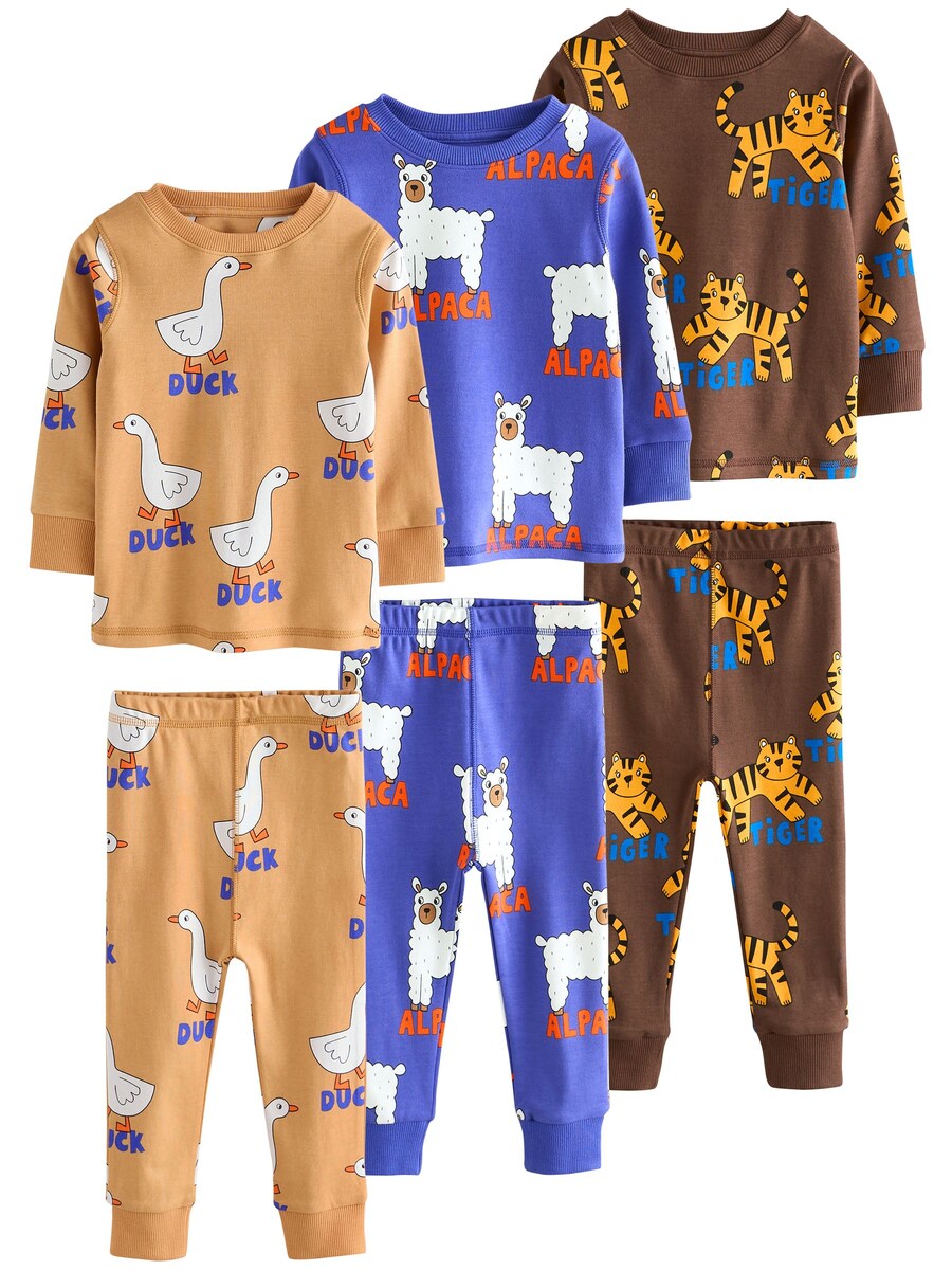 

Пижама Next, темно-бежевый/синий/коричневый