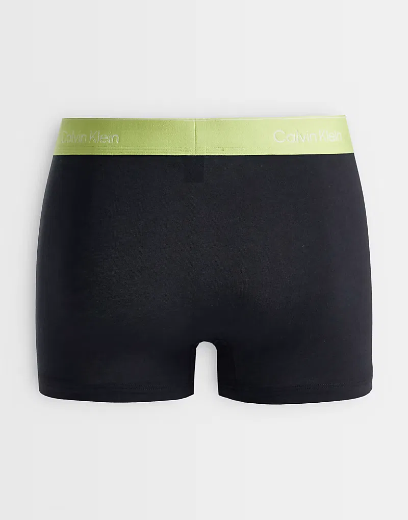 Комплект из 5 свободных трусов Calvin Klein Icon Cotton Stretch, черный — фото 3