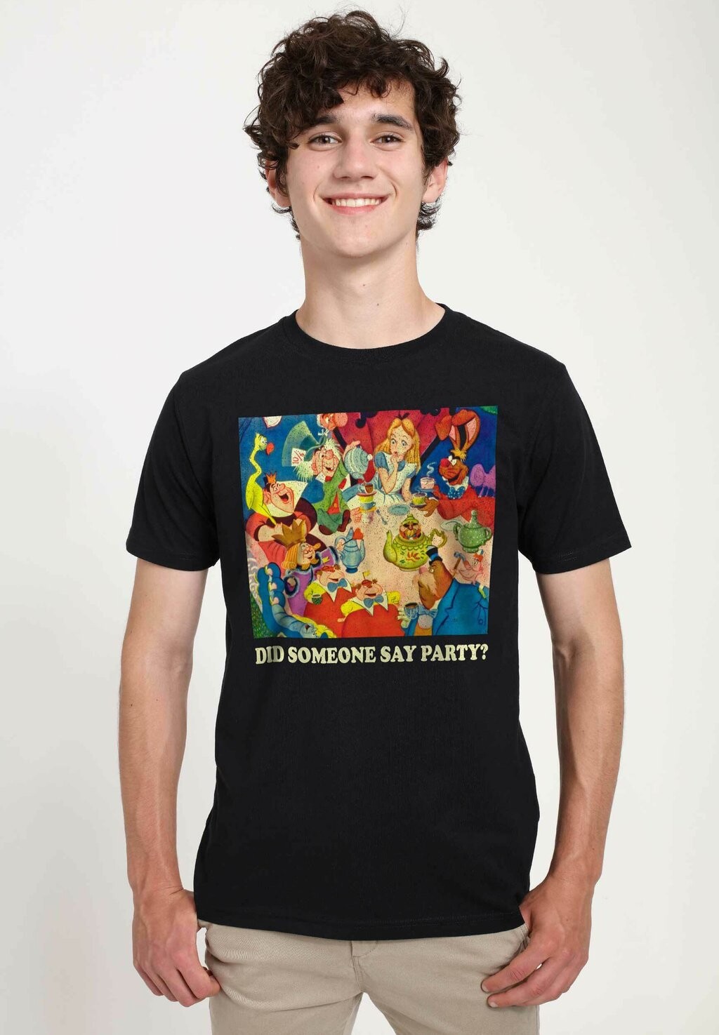 

Футболка с принтом Alice In Wonderland Party Party Unisex Disney, черный
