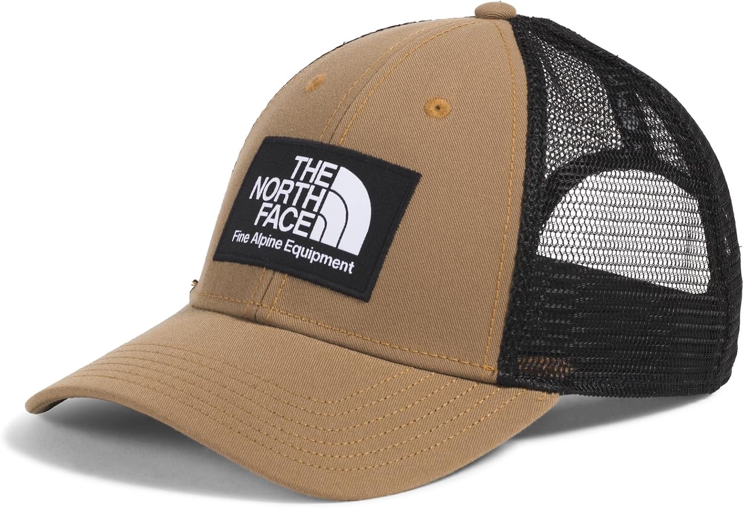 

The North Face Mudder Trucker Baseball Cap | Классическая кепка Snapback для мужчин и женщин с Flashdry повязкой от пота, дышащая, Utility Brown/Tnf Black