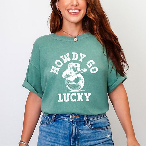 

Howdy go lucky футболка garment dyed с принтом disco ball Simply Sage Market, Light Green