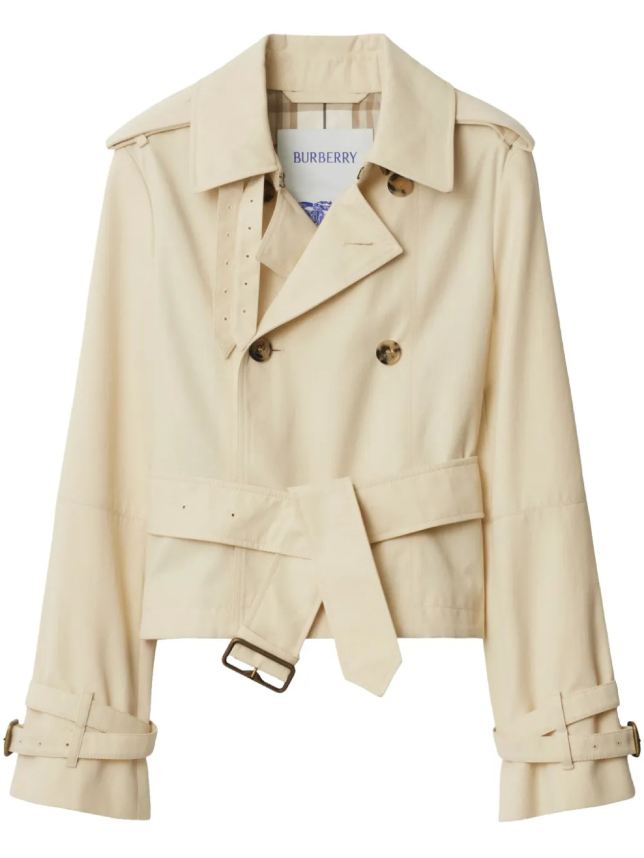

Укороченная куртка Burberry Trench, нейтральный
