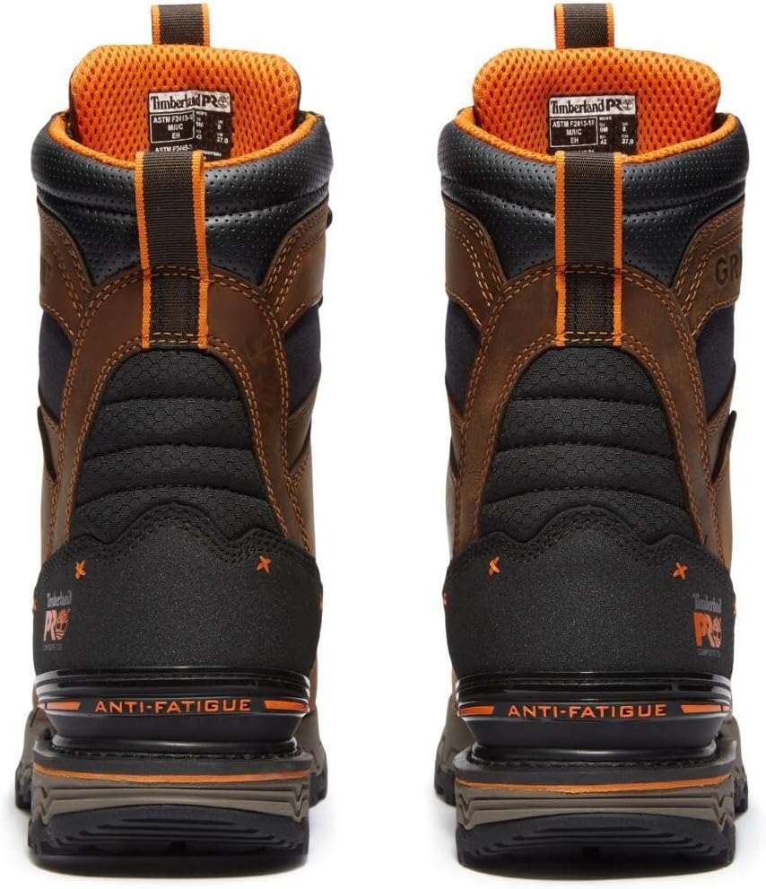 Timberland PRO мужские ботинки Boondock Ultralight 8 дюймов с композитным защитным носком, утепленные, водонепроницаемые, Medium Brown — фото 3