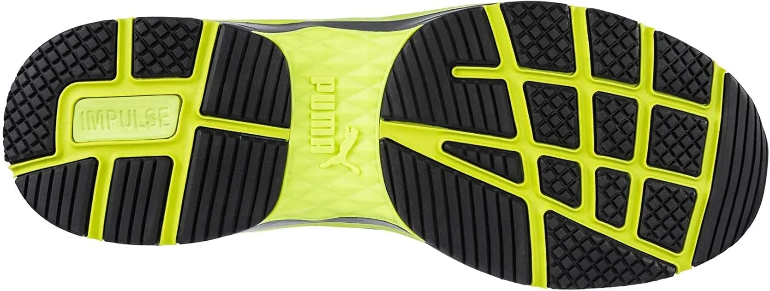 Рабочие кроссовки PUMA Safety Fuse Motion 2.0 Green Low Work Shoe Safety Shoe S1P ESD HRO SRC с защитным колпачком из стекловолокна, термостойкие, дышащие, с защитой от проникновения, без металла, веганские, мужские, зеленый — фото 2