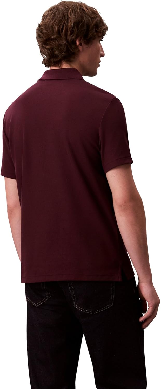 

Мужские поло вафельного цвета Calvin Klein, Winetasting, Красный, Мужские поло вафельного цвета Calvin Klein, Winetasting