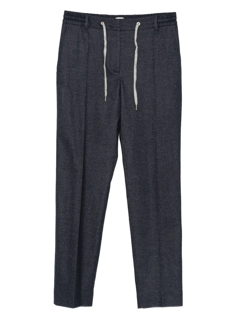 

Шерстяные брюки с кулиской Eleventy, синий