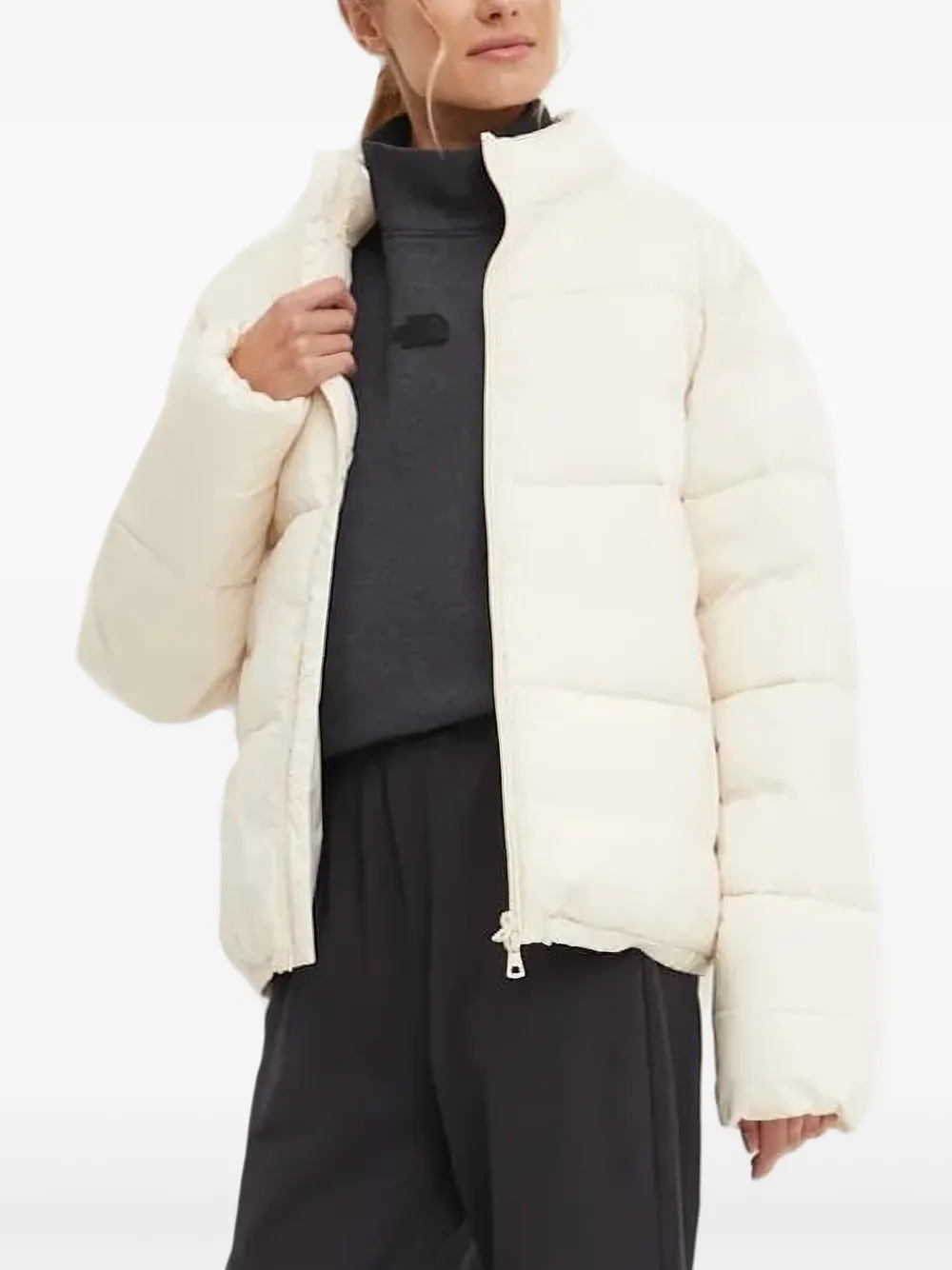 

Стеганая куртка с высоким воротом Ea7 Emporio Armani, белый