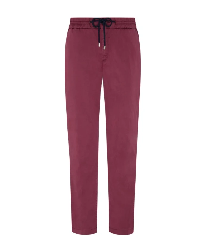 

Атласные брюки Clemence Tencel с эластичным поясом Vilebrequin, красный