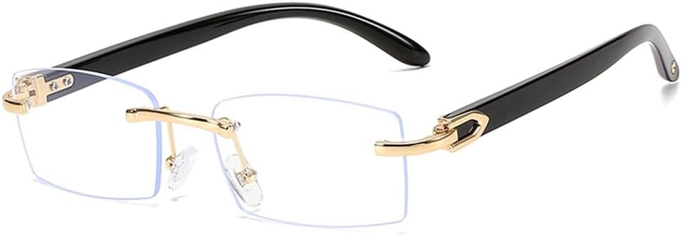 

Солнцезащитные очки без оправы, прямоугольной формы, модные, популярные для женщин и мужчин, небольшие солнцезащитные очки для женщин и мужчин, для путешествий MTZJH, Transparent