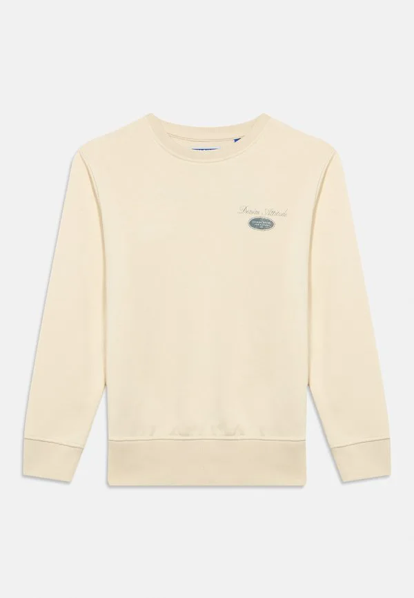 Свитшот с графическим принтом jjedover и круглым вырезом Jack & Jones Junior, Antique White