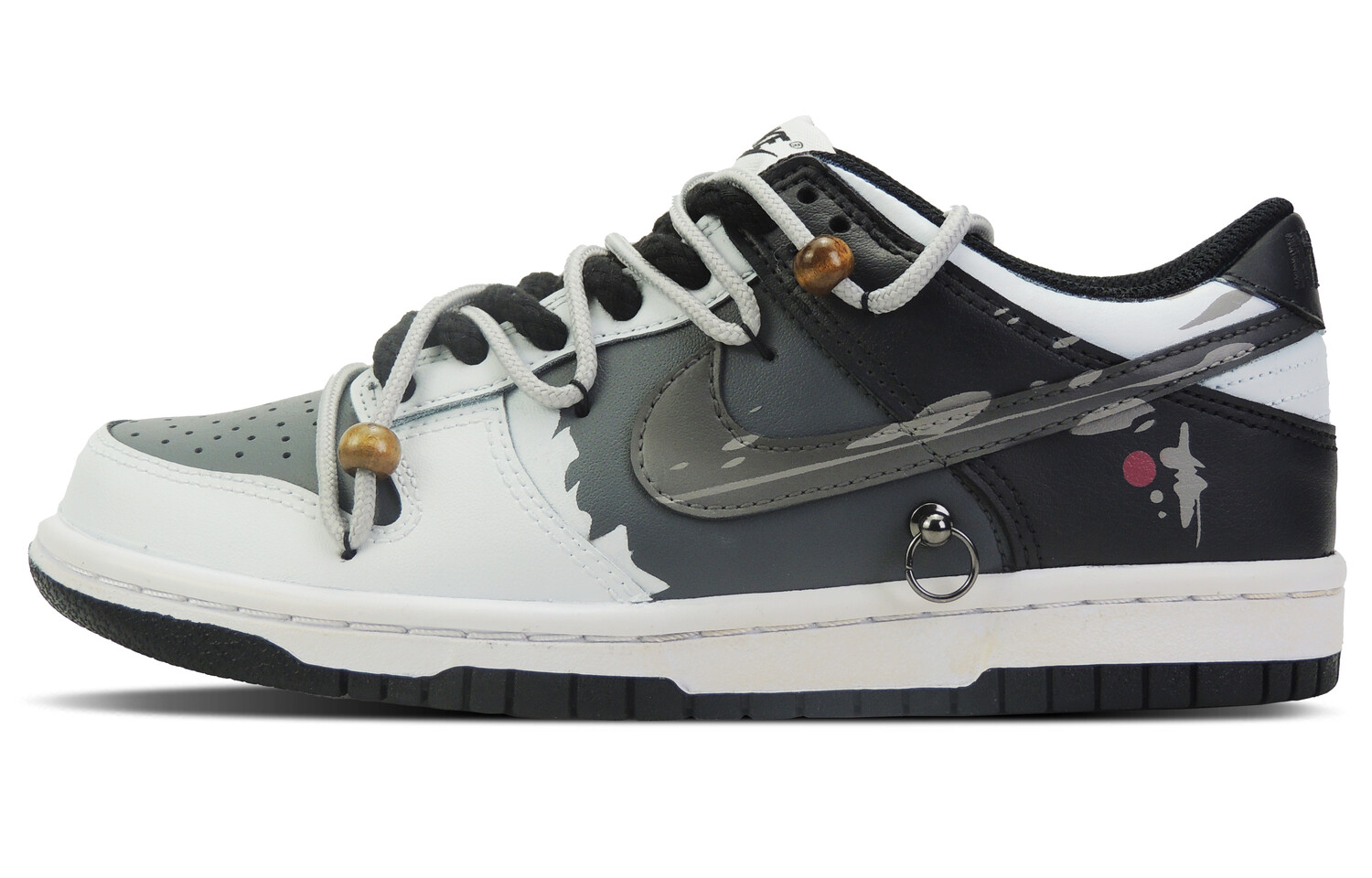 

Кроссовки Nike Dunk Skateboarding Shoes Women's Low-top Dark Gray, черный