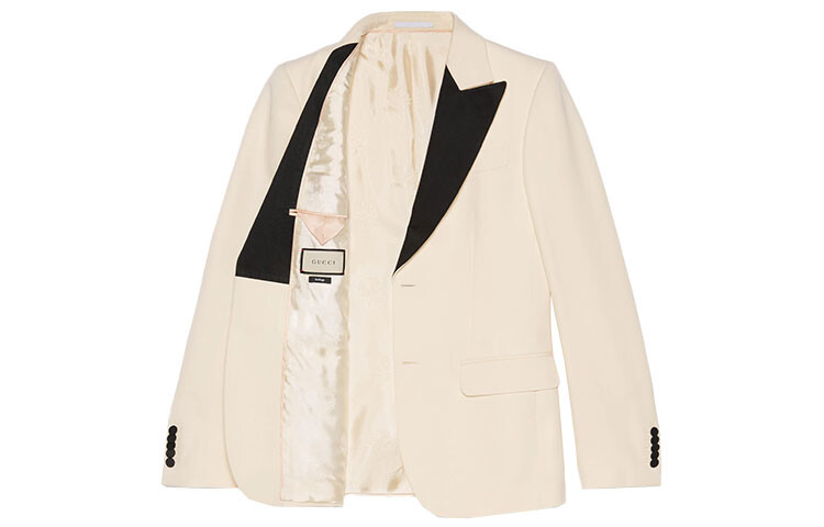 Деловой костюм мужской Off White Gucci, кремовый — фото 2