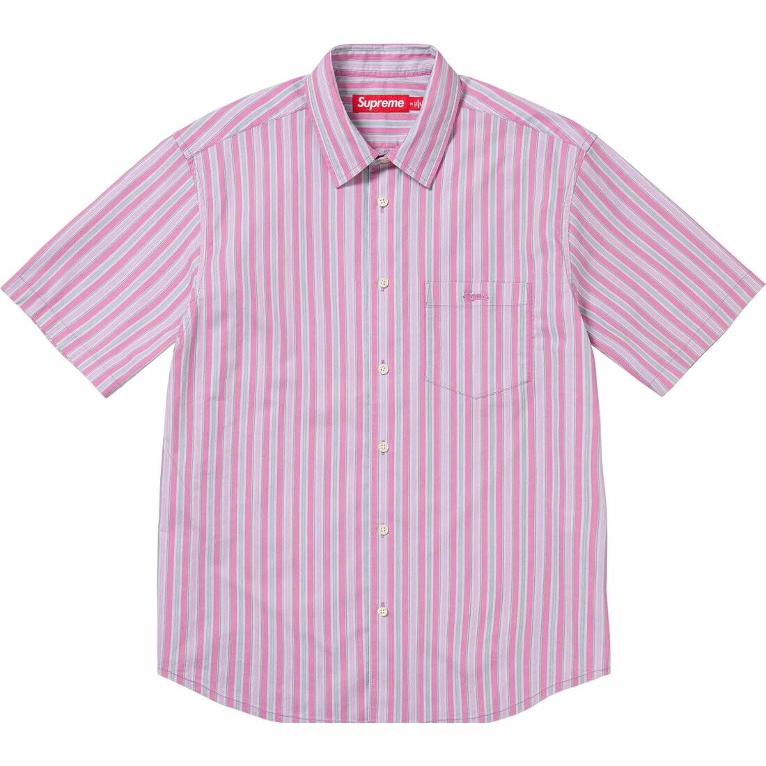 Рубашка Supreme Loose Fit Multi Stripe, синий — фото 3