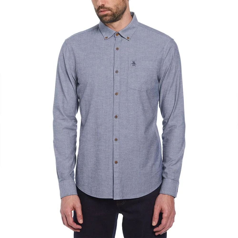 

Рубашка Original Penguin Stretch Chambray, серый/синий