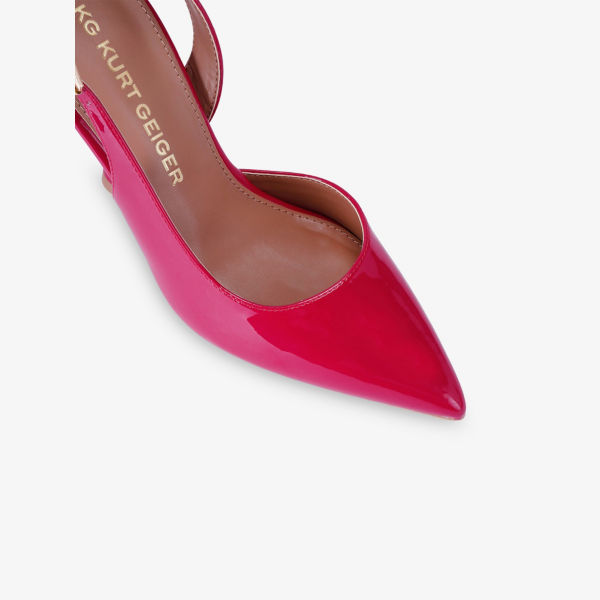 Туфли-лодочки Ария Kg Kurt Geiger на каблуке из искусственной кожи, розовый — фото 3