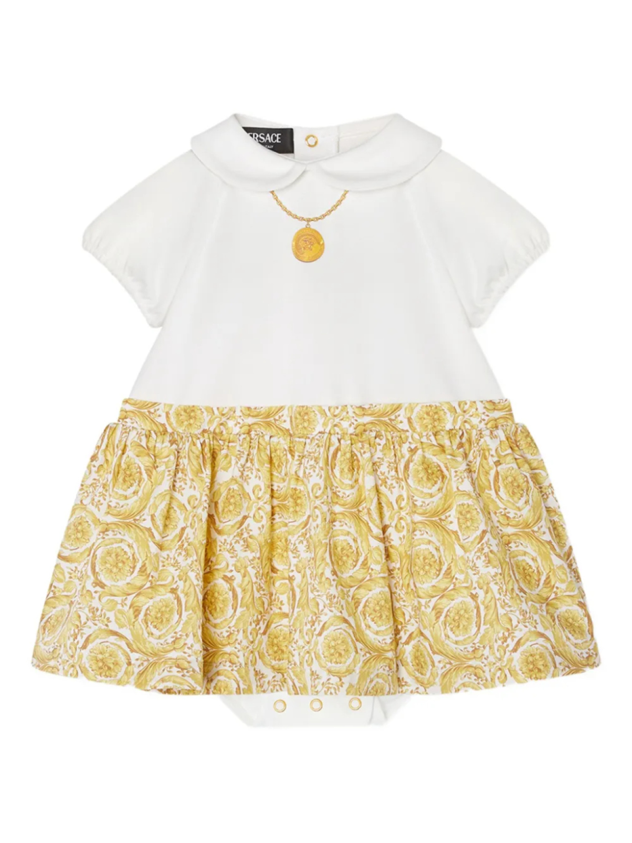 

Versace Kids платье с принтом Barocco, белый
