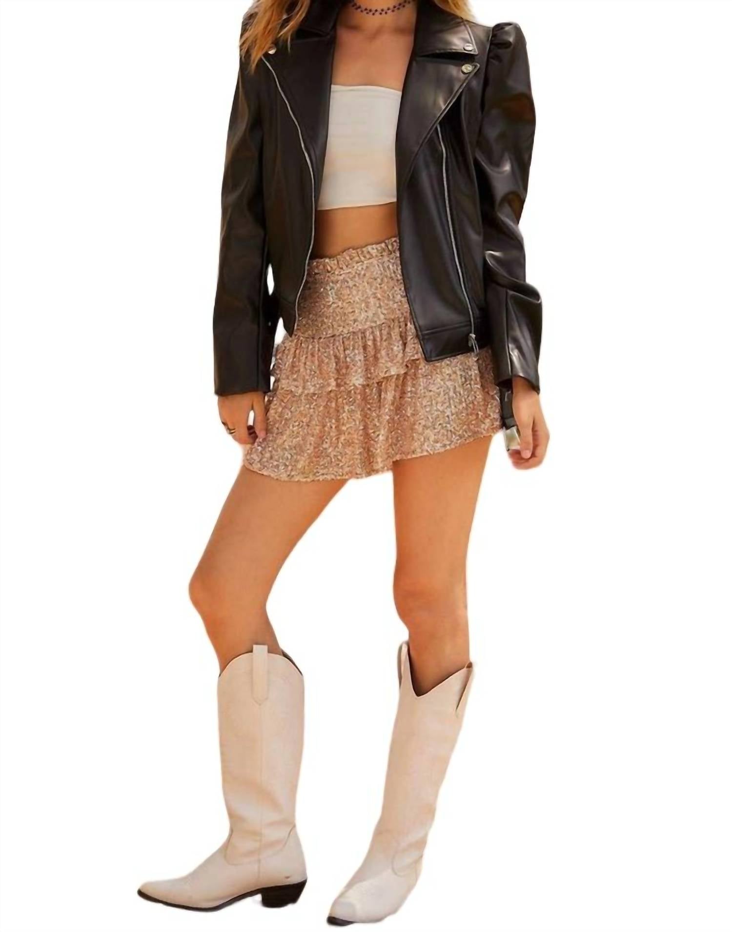 

Кожаная косуха на молнии в черном цвете Main Strip