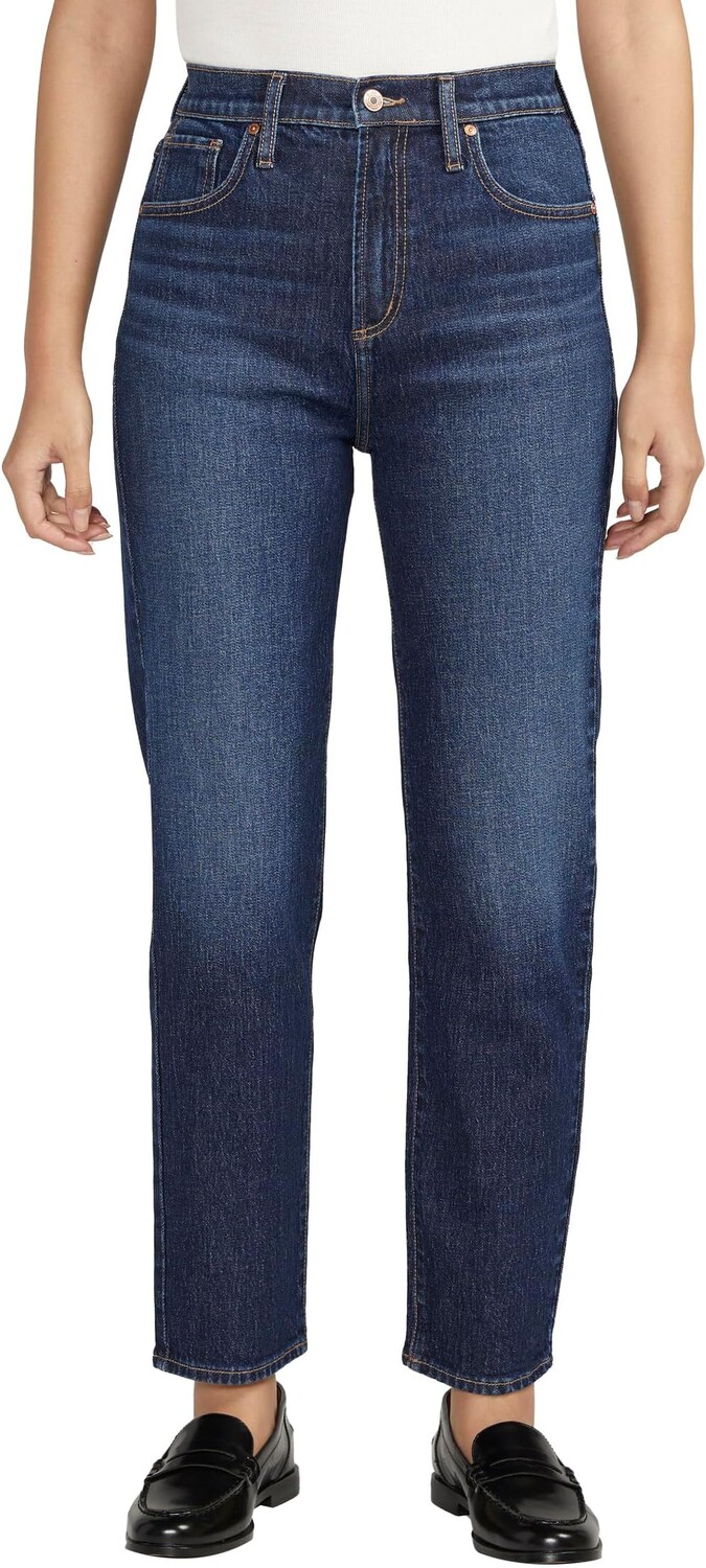 

Джинсы Highly Desirable High-Rise Slim Straight Leg Jeans L28440RCS340 Silver Jeans Co., цвет Indigo