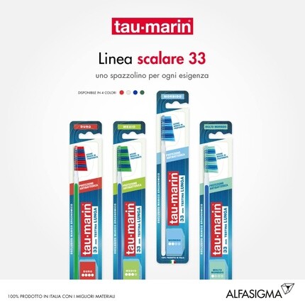 Tau Marin Зубная щетка Tau-Marin Scalare 33 с мягкой щетиной и антибактериальным эффектом — фото 3