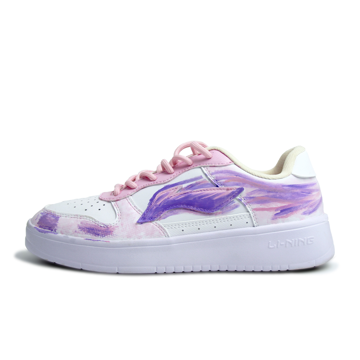 

Li Ning Floating Boat легкие и дышащие низкие кроссовки для скейтбординга Unisex Li-Ning, peach розовый фиолетовый