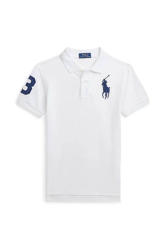 

Хлопковая детская поло Polo Ralph Lauren, белый