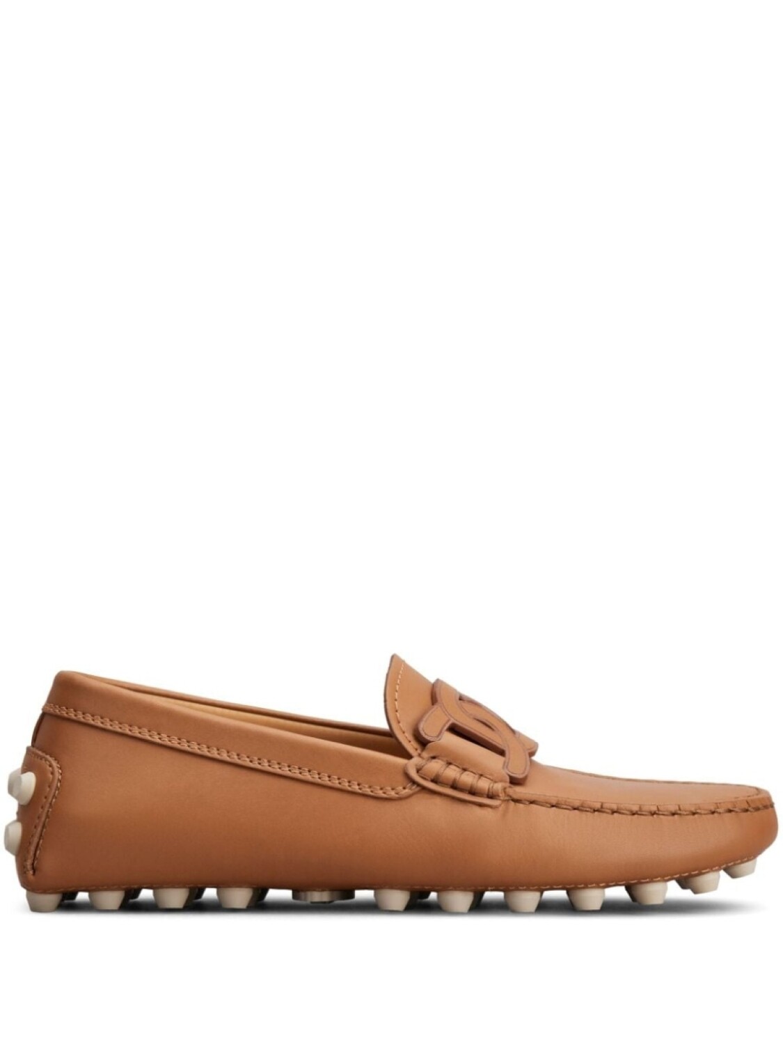

Tod's лоферы Gommino с цепочкой, коричневый