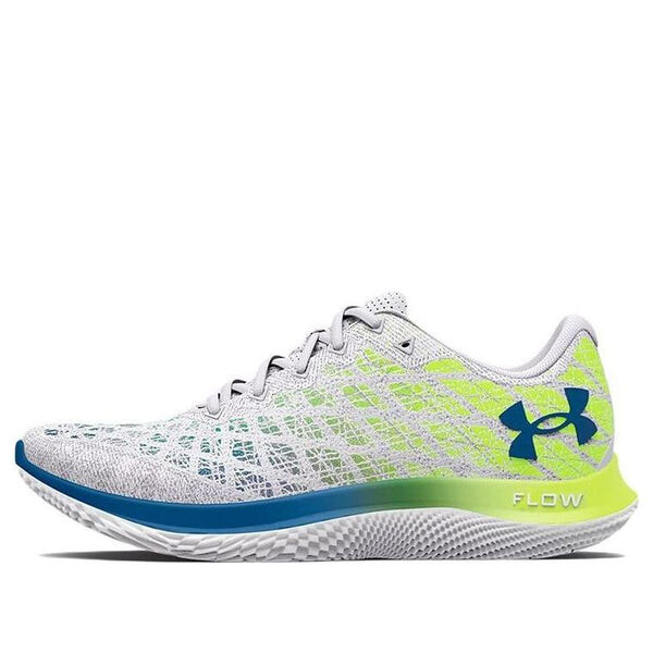 

Кроссовки flow velociti wind 2 'white high vis yellow' Under Armour, белый