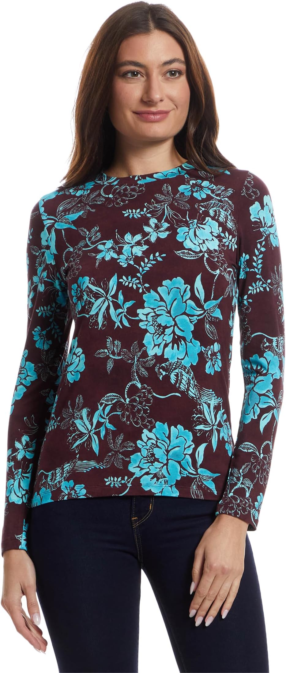 

Женская приталенная футболка с длинным рукавом The Janie Favorite - Alexand Johnny Was, Alexandria