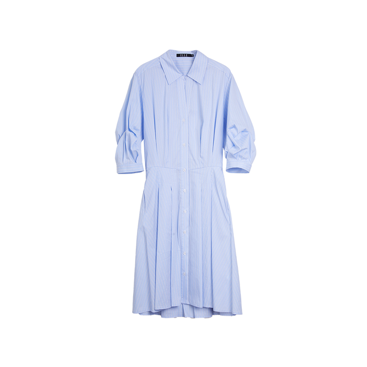 

ELLE Летняя короткая юбка с коротким рукавом Women's Blue