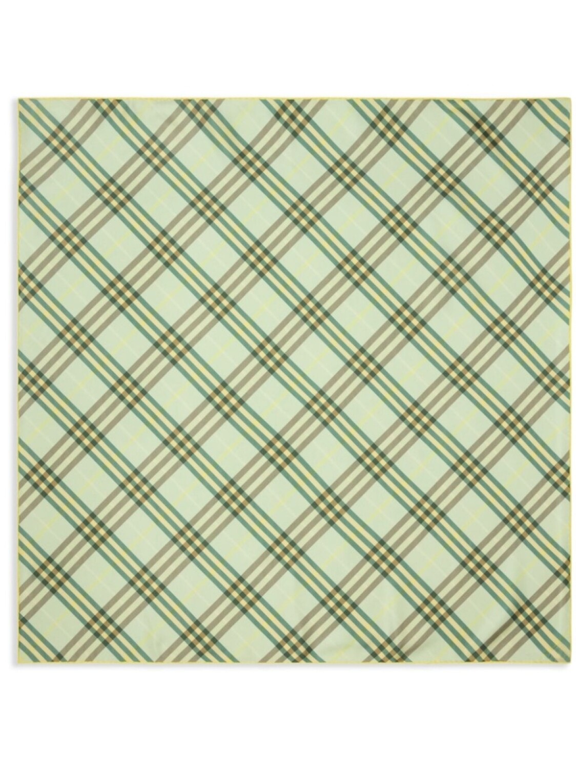 

Клетчатый шелковый шарф Burberry, зеленый