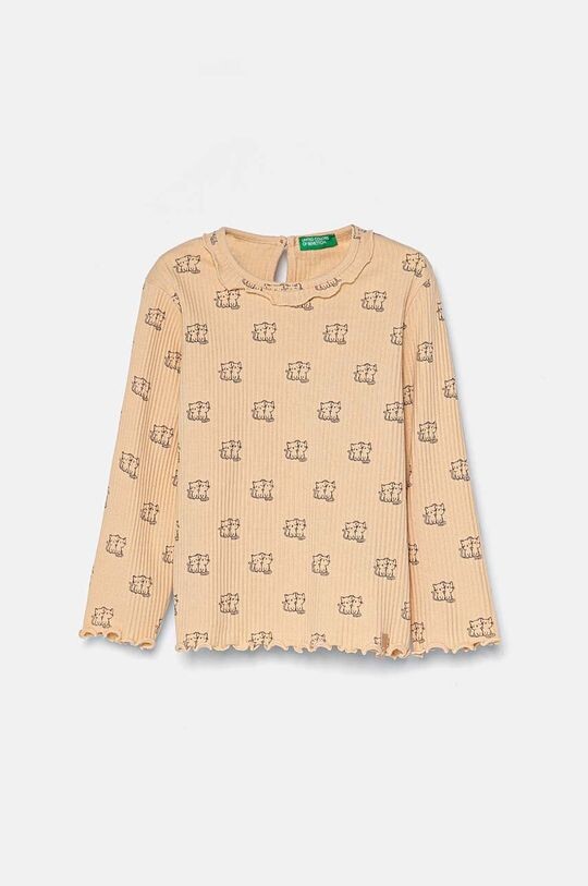 

Детский лонгслив United Colors of Benetton, оранжевый