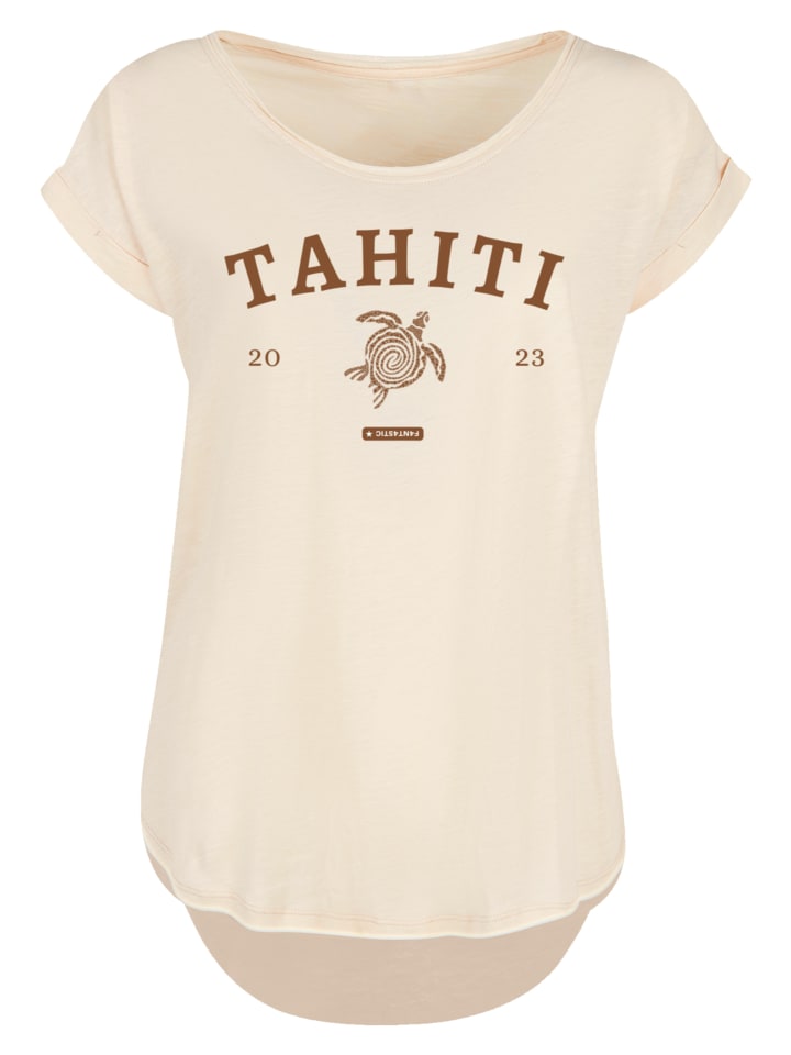 

Длинная футболка Tahiti цвета белый песок F4NT4STIC