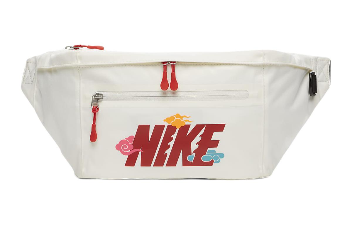 

Элементарный тканевый поясной мешок унисекс холщовый белый и черный и университетский красный Nike