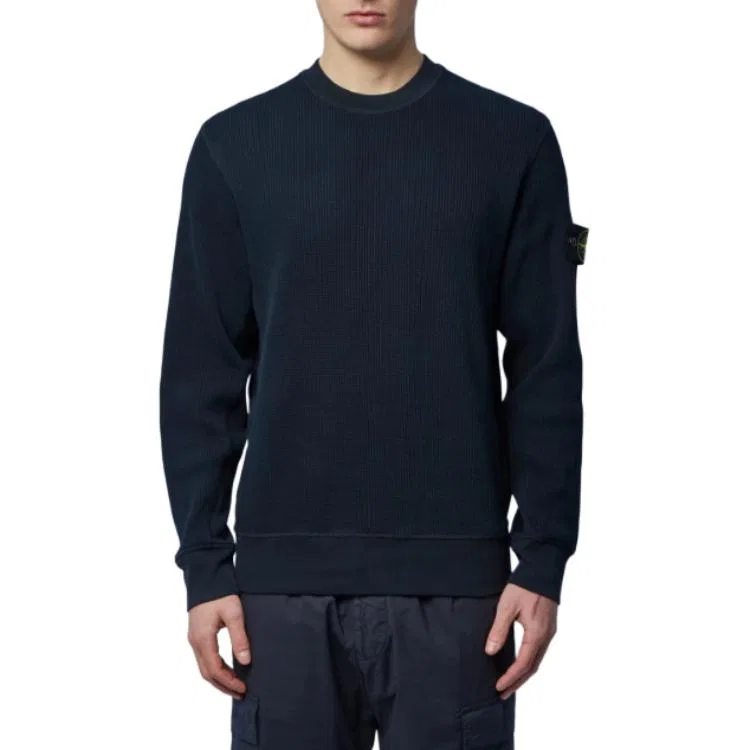 Свитшот с патчем-логотипом STONE ISLAND, Marine Blue