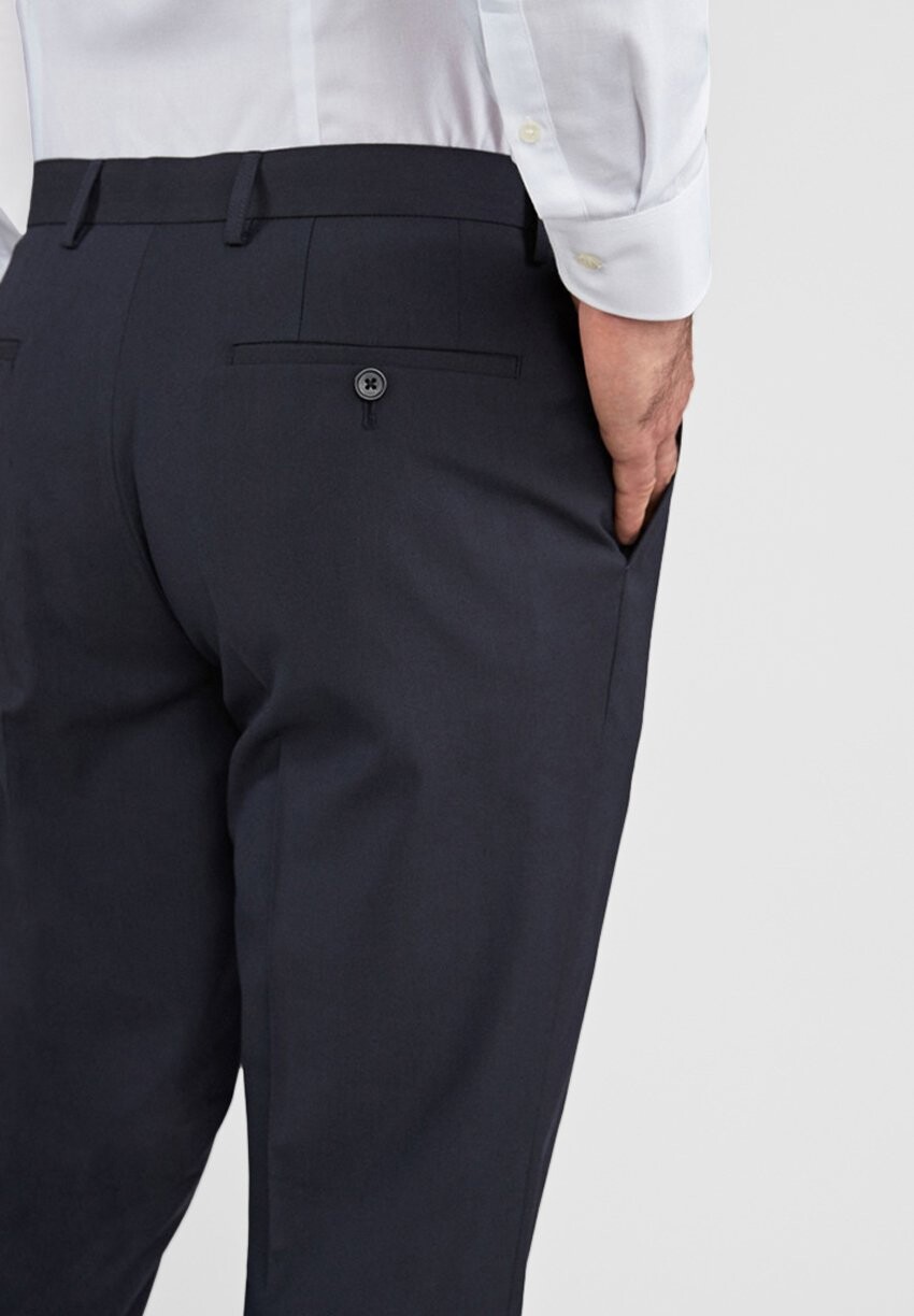 Костюмные брюки Stretch Smart Trousers Regular Fit Next, цвет dark blue — фото 3